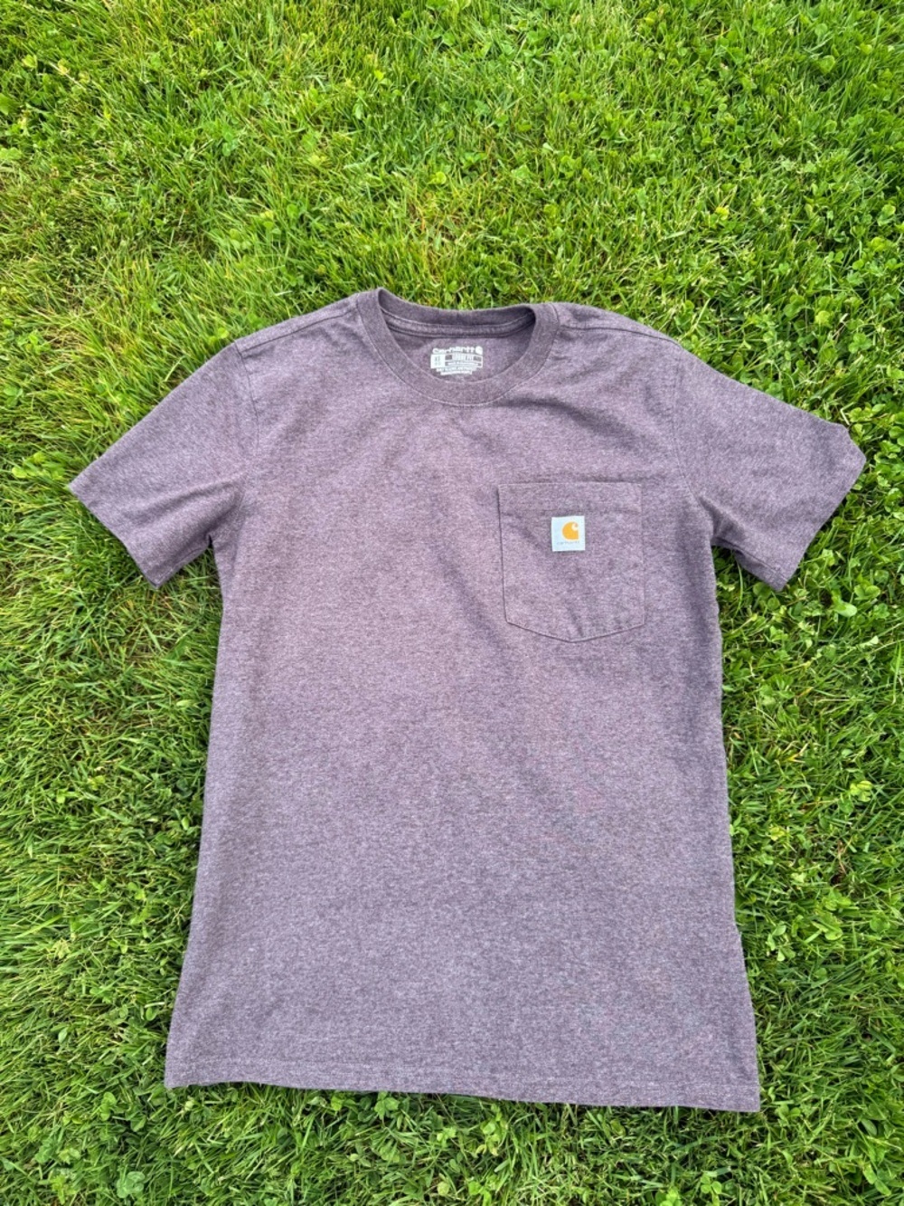 Carhartt Women’s Loose Fit Pocket Tee Purple Heather XS Workwear Shirt